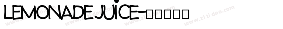 Lemonade Juice字体转换